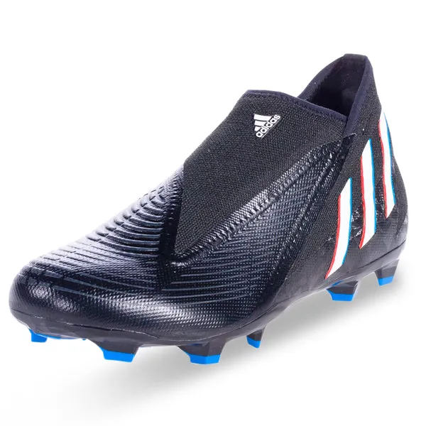 adidas Predator Edge.3 Laceless Firm Ground Soccer Cleats (Core Black)