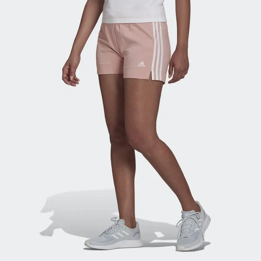 Adidas Women's Essentials Slim 3 Stripe Shorts