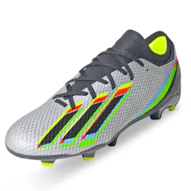 adidas X Speedportal.3 Firm Ground Soccer Cleats (Silver Metallic/Core Black/Solar Yellow)