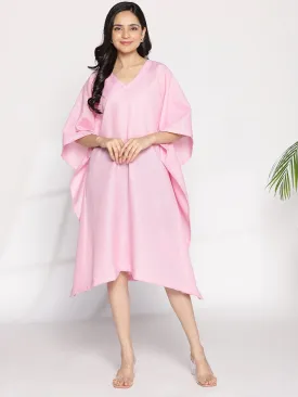 BabyPink CottonSlub LongKaftan