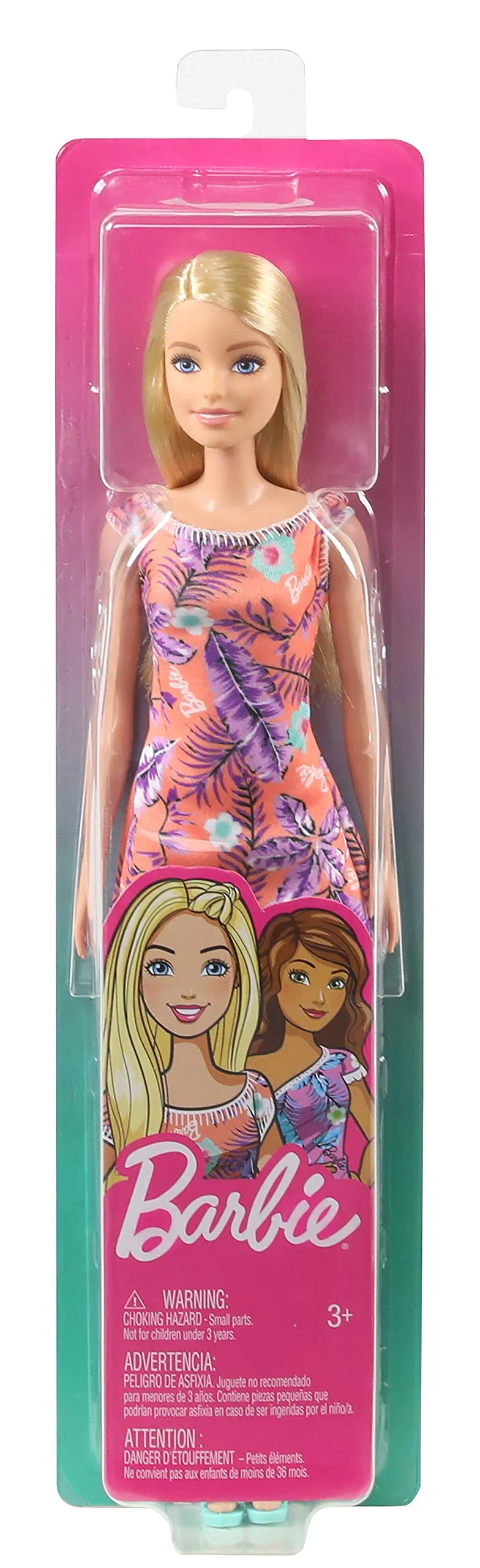 Barbie Beautiful Orange Flowery Dress