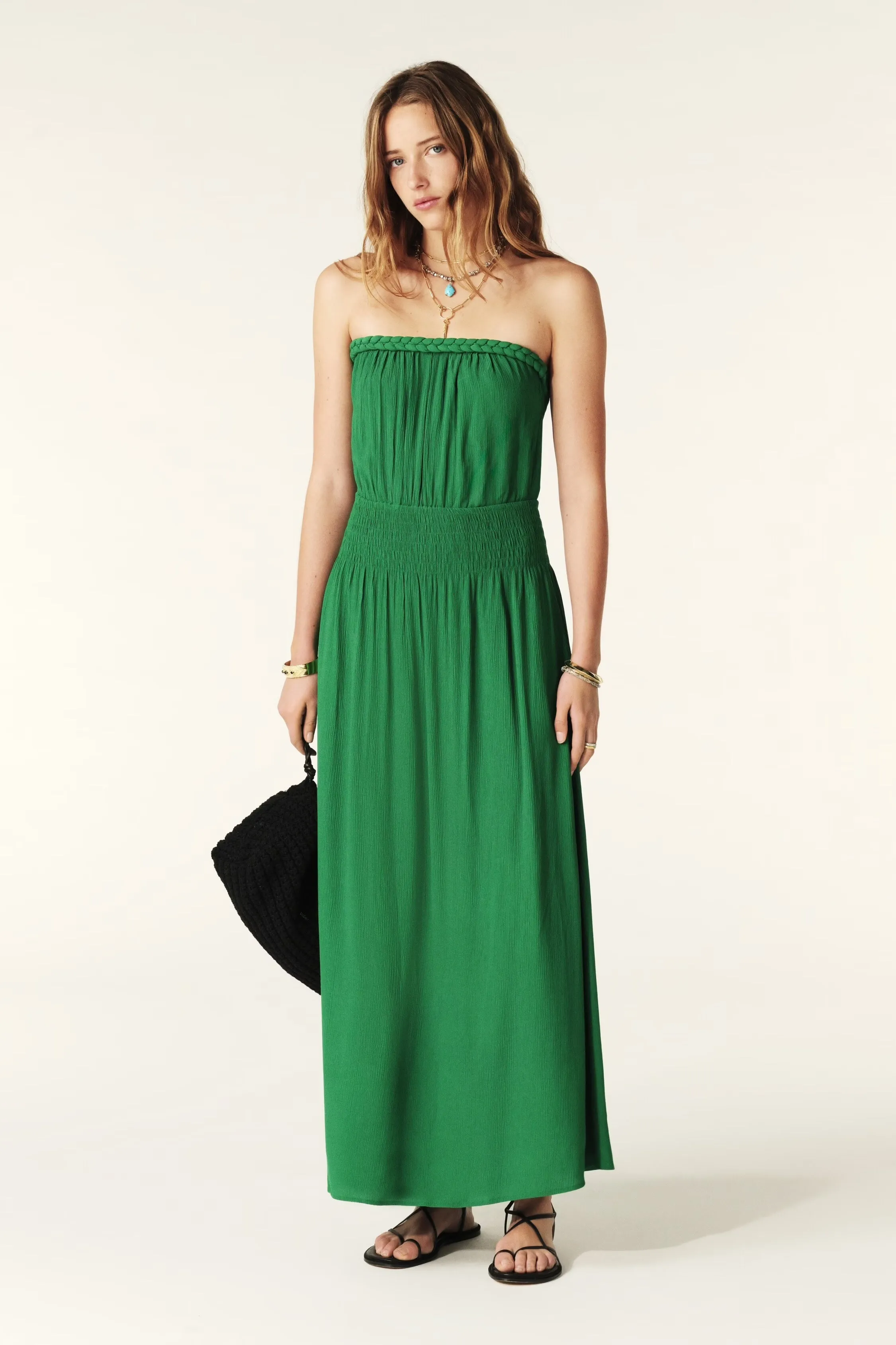 Bash Paris Hambrie dress in greem