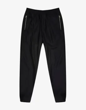 Black Wool Jogging Bottoms