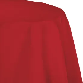 Bulk Classic Red Round Paper Table Covers 82 inch (12 per Case)