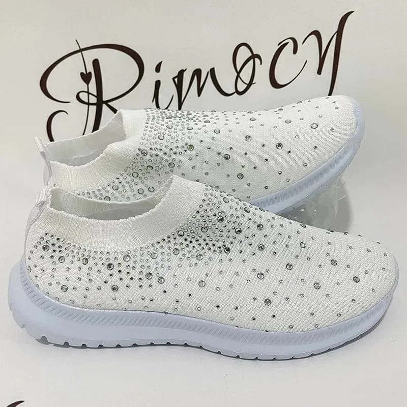 Crystal Mesh Sneakers with Breathable Design - Stylish & Comfortable Footwear | 7 Colors & Sizes 35-43