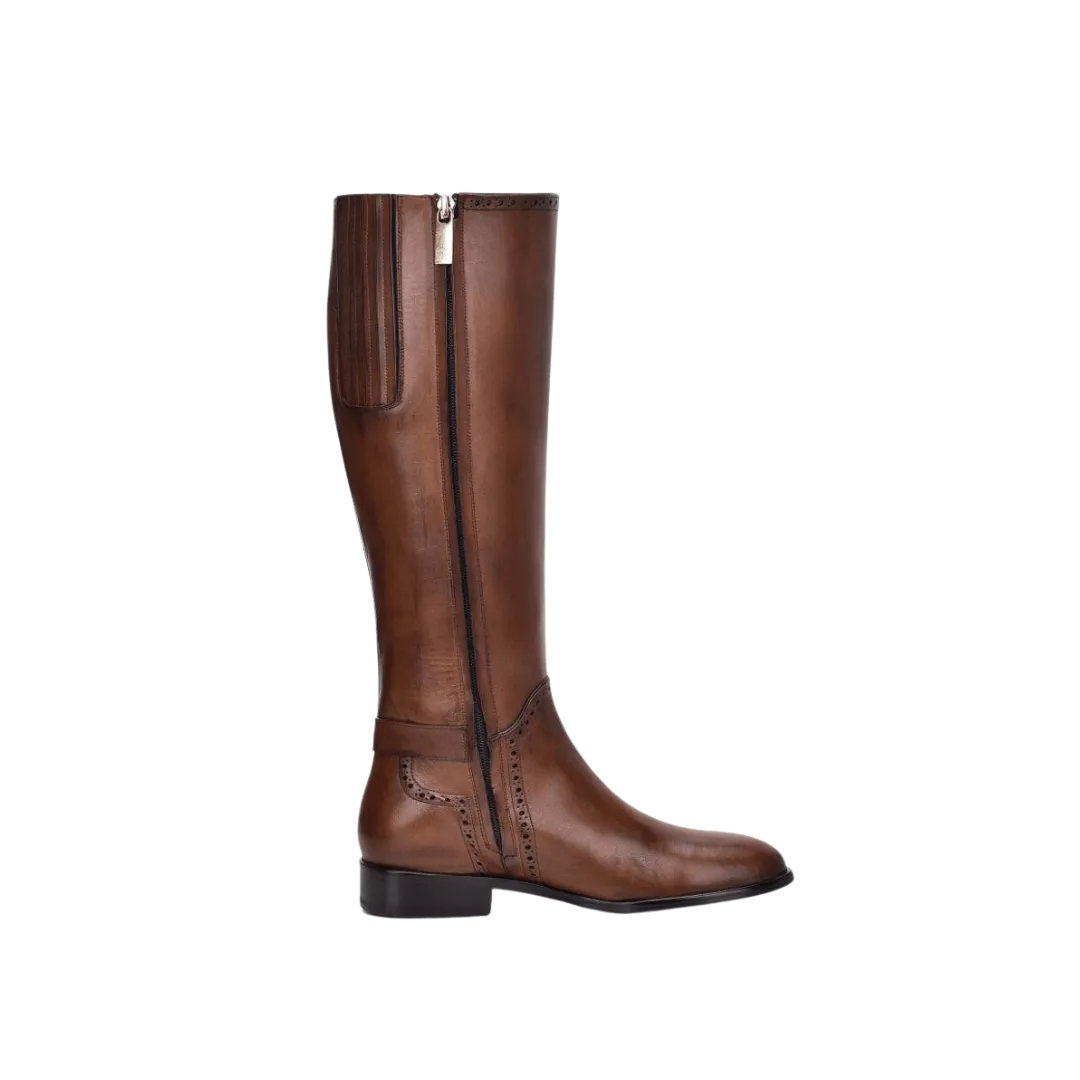 Cuadra Women's Honey Brown Leather High Boots