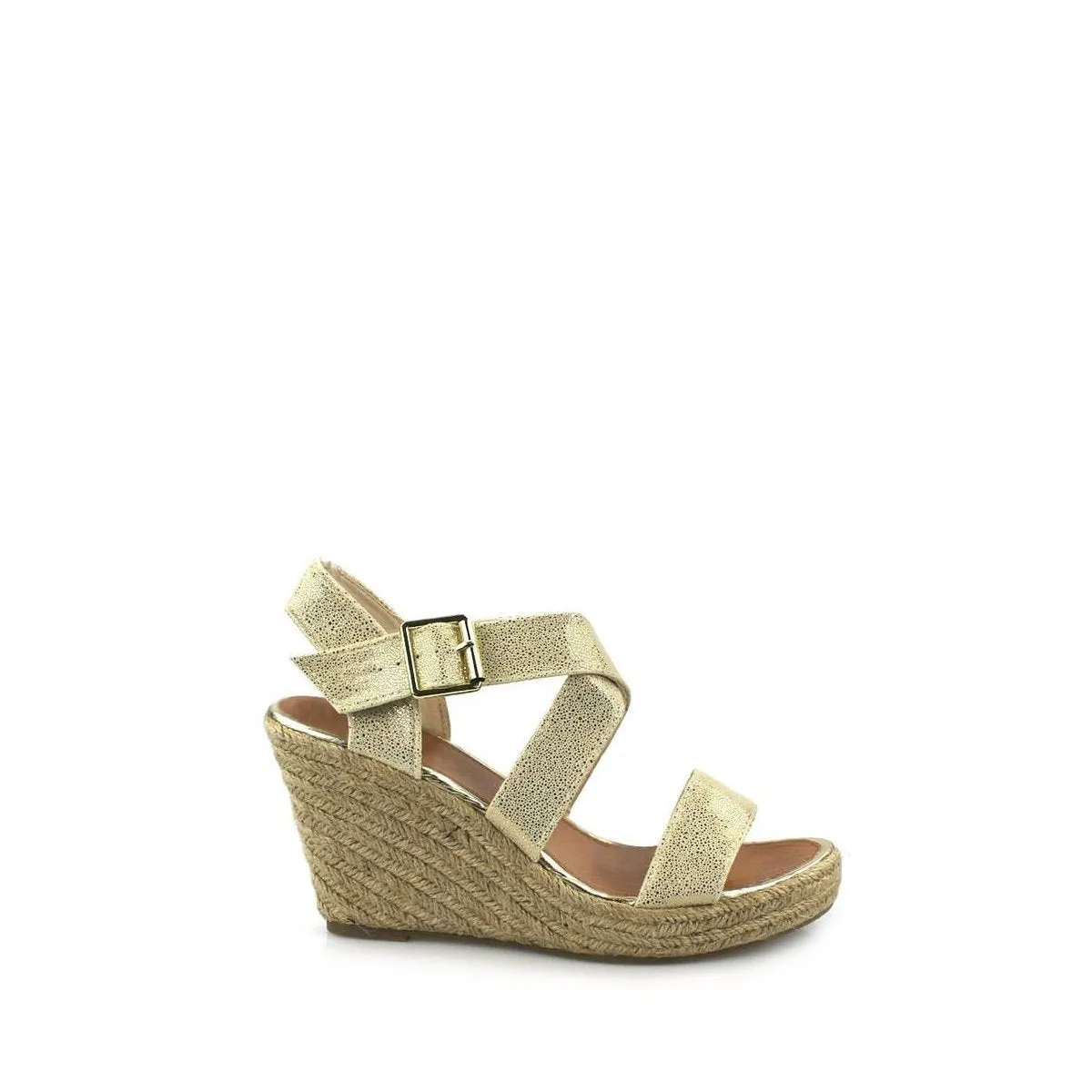 DIANNA Cross Strap Espadrille Wedge