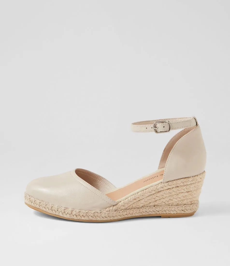 Django & Juliette - Wedges - Rylen - Almond / Rope Leather