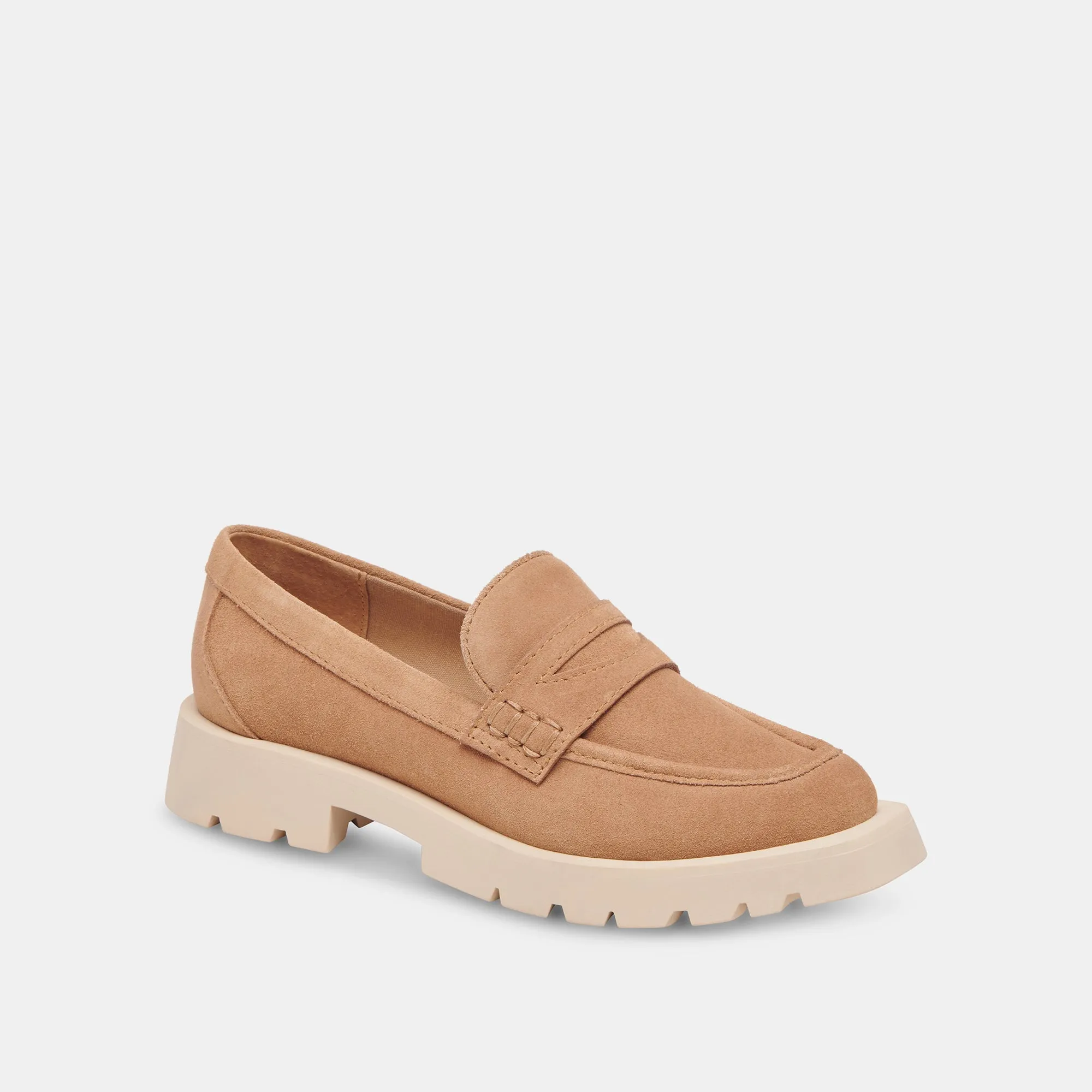 ELIAS FLATS TOFFEE SUEDE - re:vita