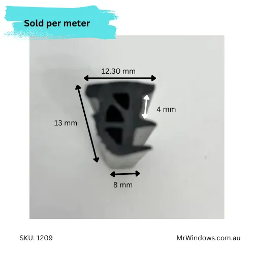 Glazing wedge - suits 8-9mm gap - sold per meter