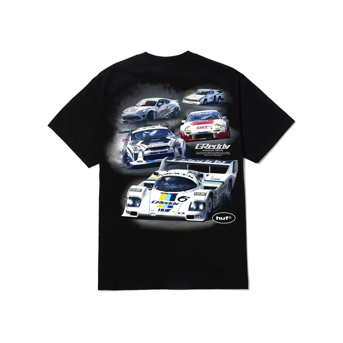 HUF x GReddy Racing Team S/S Tee - Black