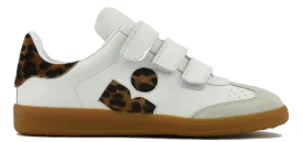 ISABEL MARANT BETH SNEAKER WHITE LEOPARD