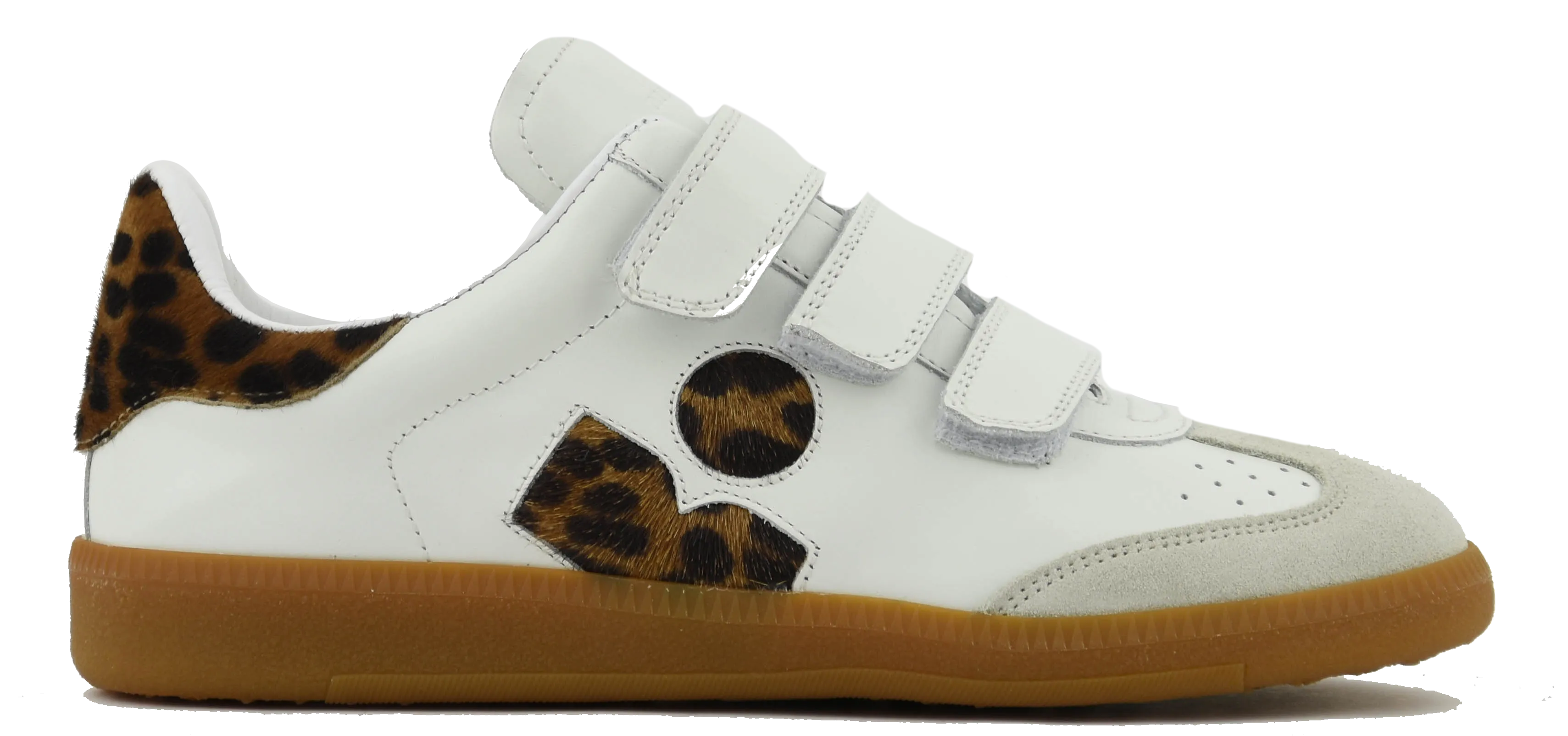 ISABEL MARANT BETH SNEAKER WHITE LEOPARD