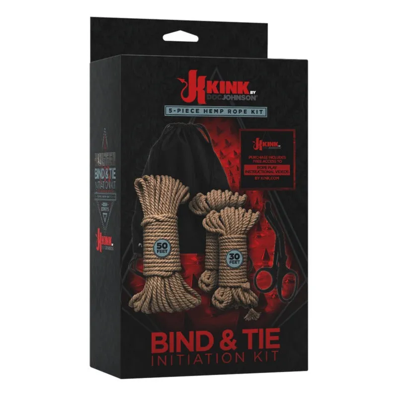 Kink Bind And Tie Initiation Hemp Rope Kit 5 Pieces