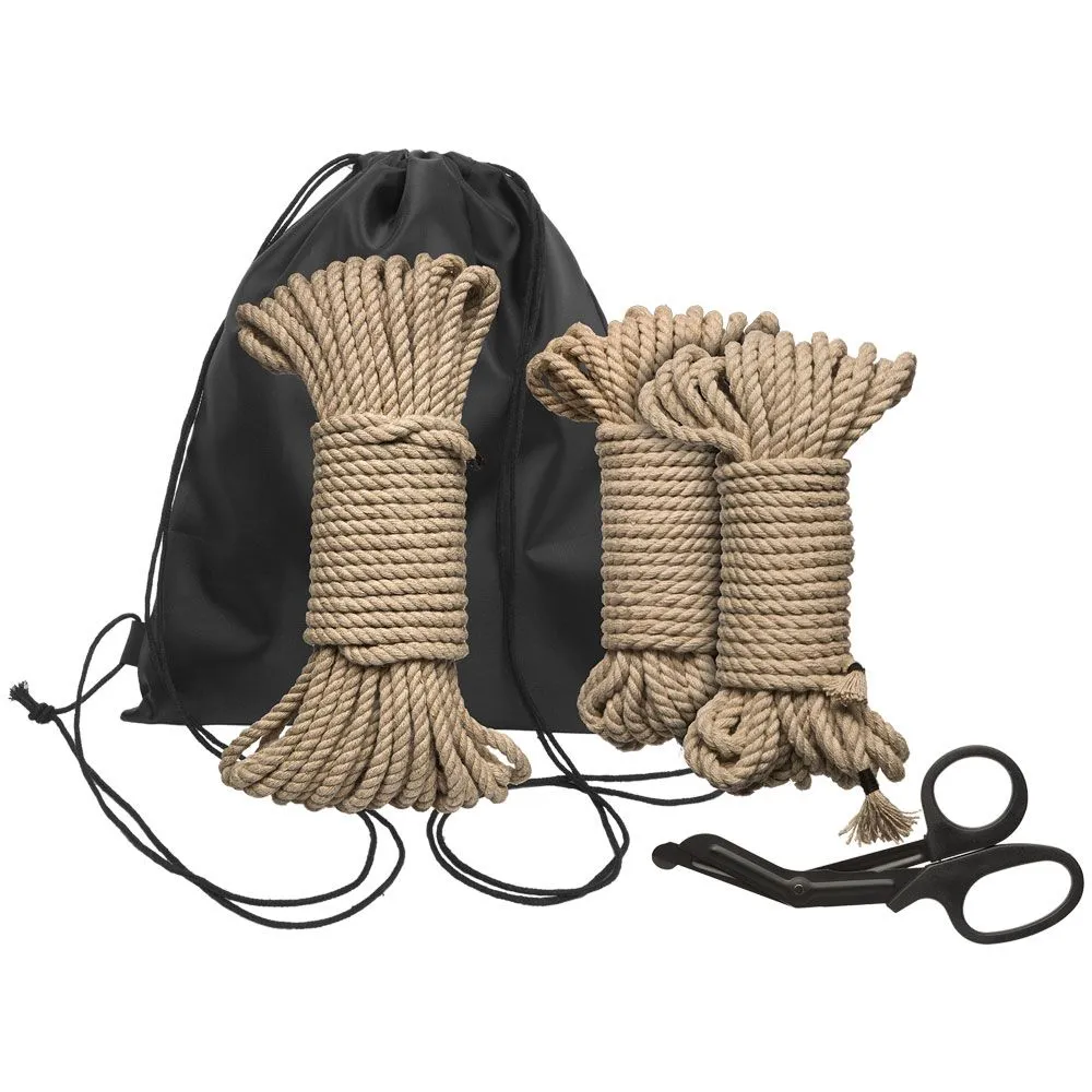 Kink Bind And Tie Initiation Hemp Rope Kit 5 Pieces