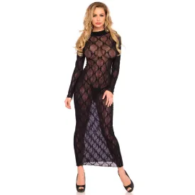 Leg Avenue Long Sleeved Long Dress Size 6 To 12