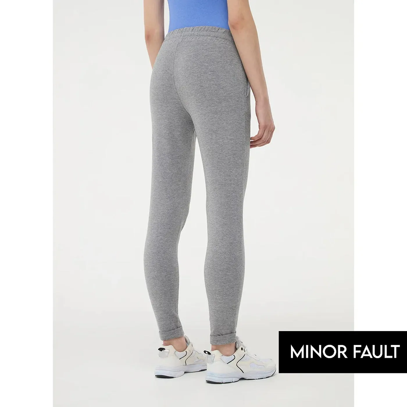 (Minor Fault) Grey Skinny-fit Lightweight Jogging Bottoms