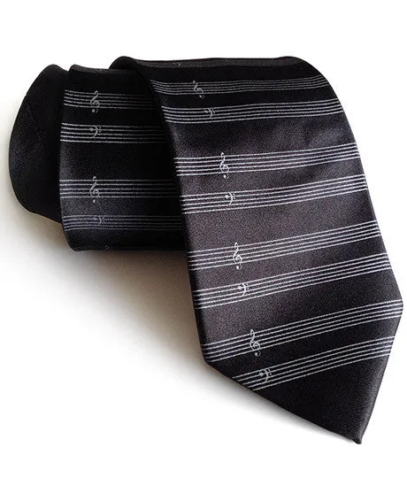 Music Manuscript Paper Necktie. Sheet Music Tie.