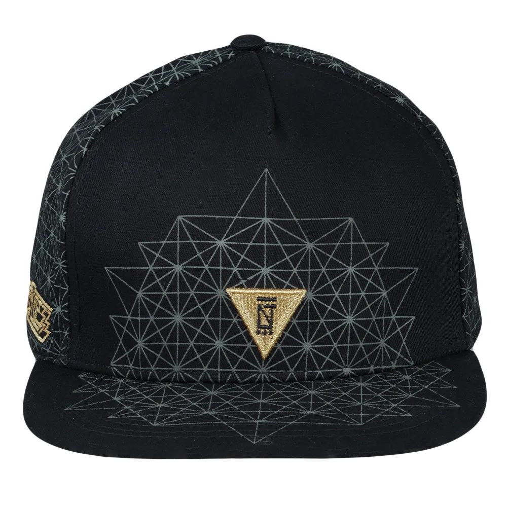 N.Aimless Black Snapback Hat