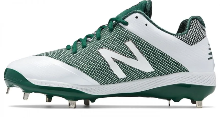 New Balance Mens L4040v4 Low Metal Baseball Cleats