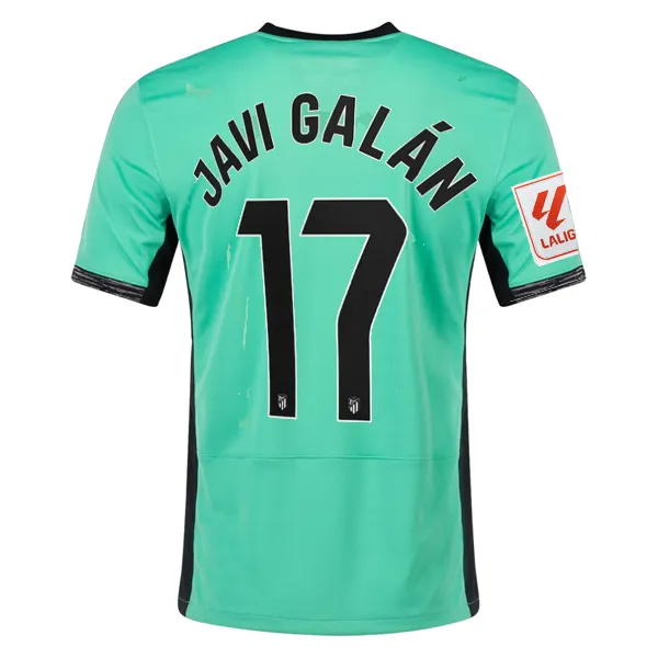 Nike Atletico Madrid Javi Galán Third Jersey w/ La Liga Patch 23/24 (Spring Green/Black)