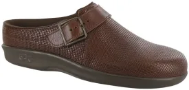 SAS Women's Clog Slip On Loafer WOVEN BROWN