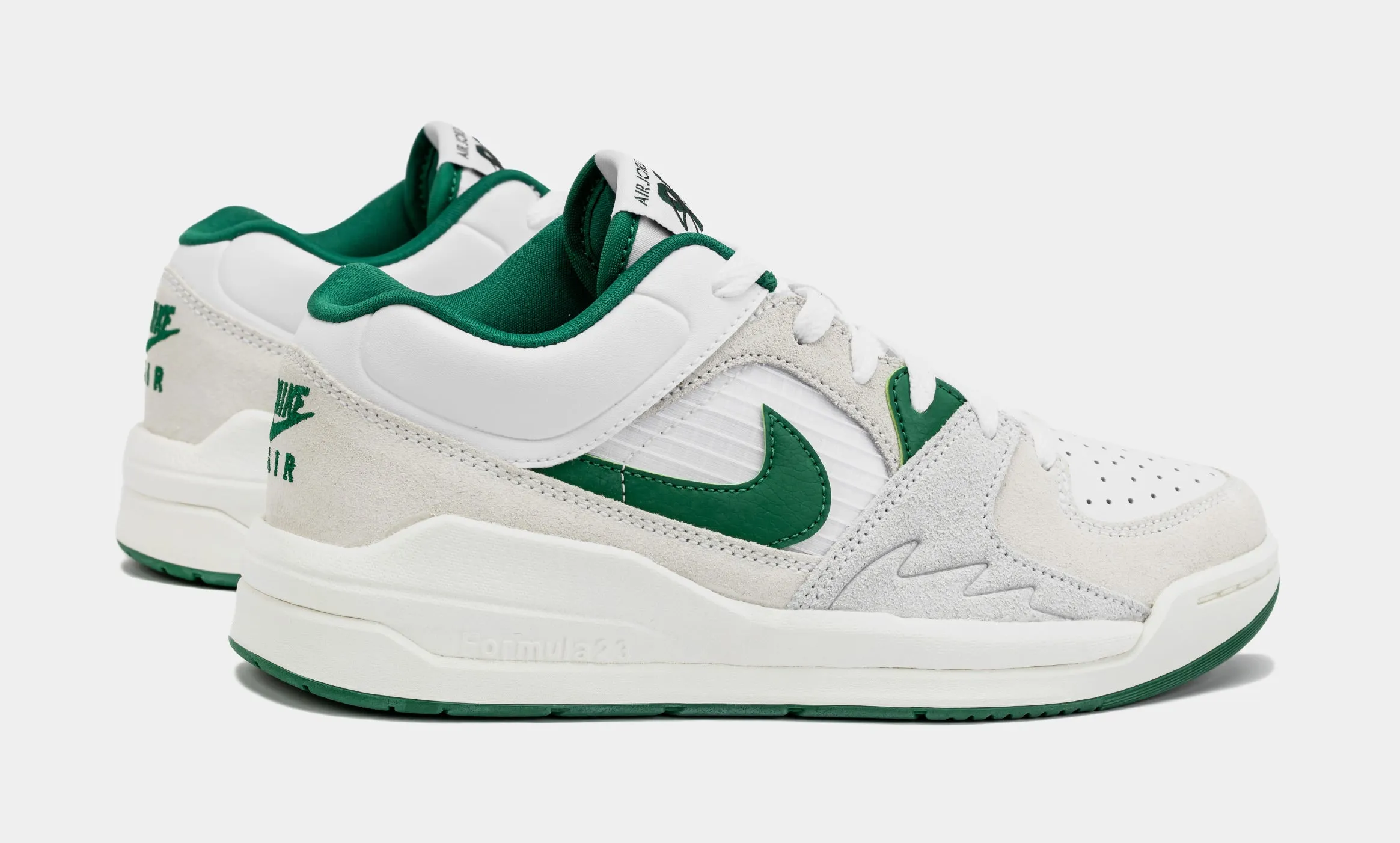 Stadium 90 Grade School Lifestyle Shoes (White/Green)