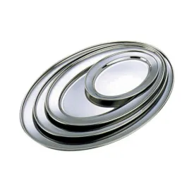 Stainless Steel Oval Flat 24"