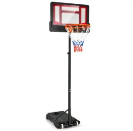 Super Fun Portable Adjustable Height Basketball Net Hoop With Wheels | 4.3ft-8.2ft | Indoor | Outdoor