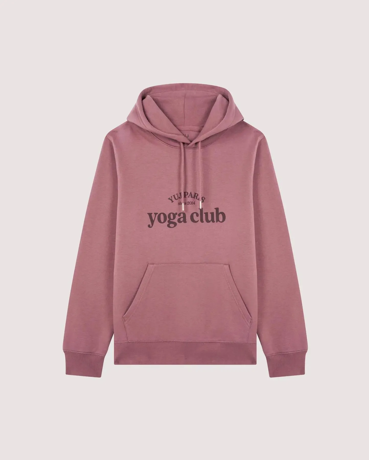 Sweat unisexe en coton bio burgundy YOGA CLUB