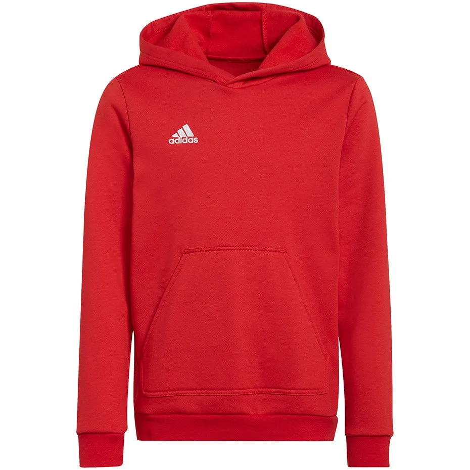 Sweatshirt For Kids Adidas Entrada 22 Hoody Red H57566 128Cm