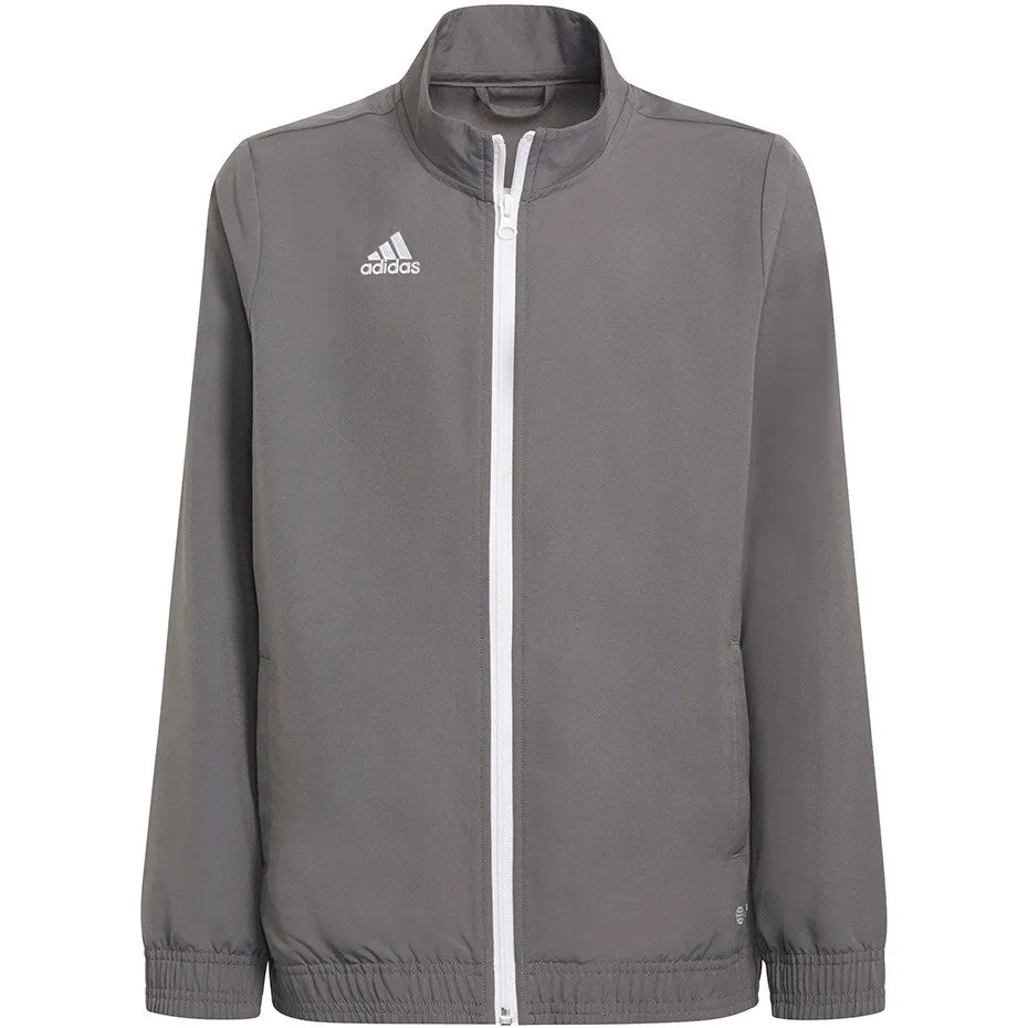 Sweatshirt For Kids Adidas Entrada 22 Presentation Jacket Gray H57539 128Cm