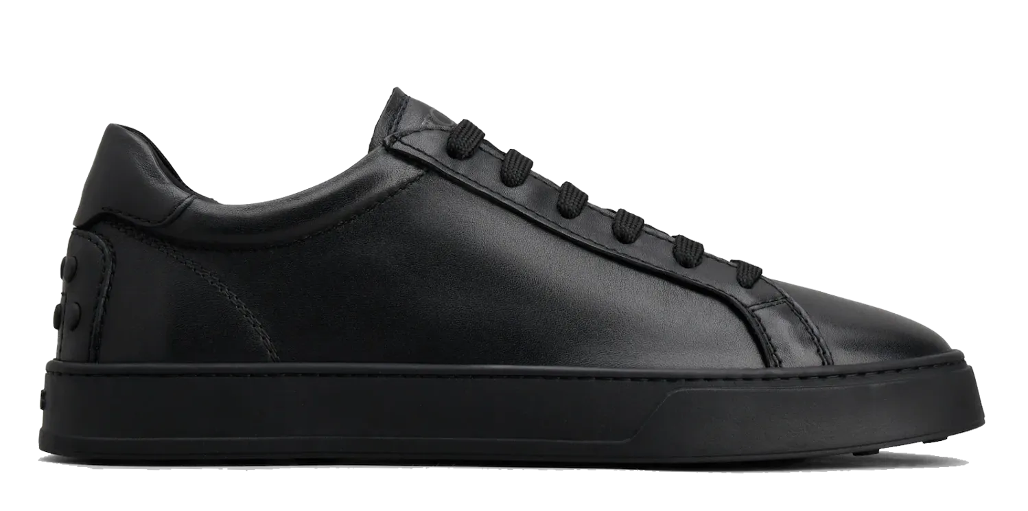 TOD'S LEATHER SNEAKER BLACK