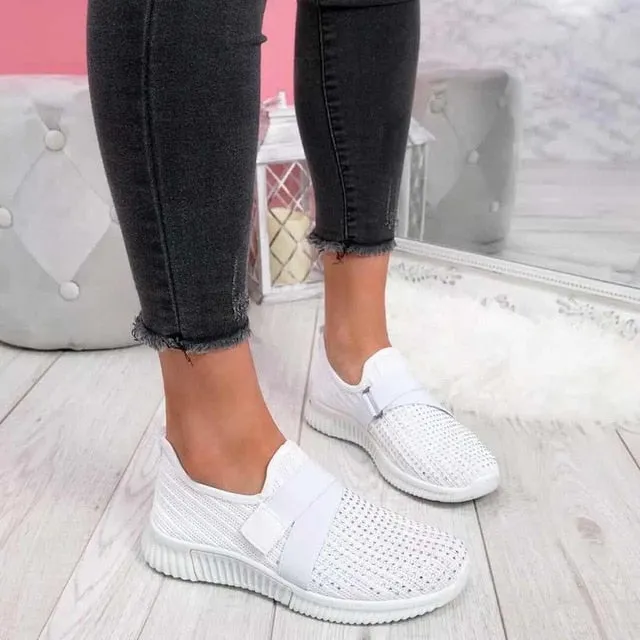 Trendy Casual Solid Color Mesh Sneakers