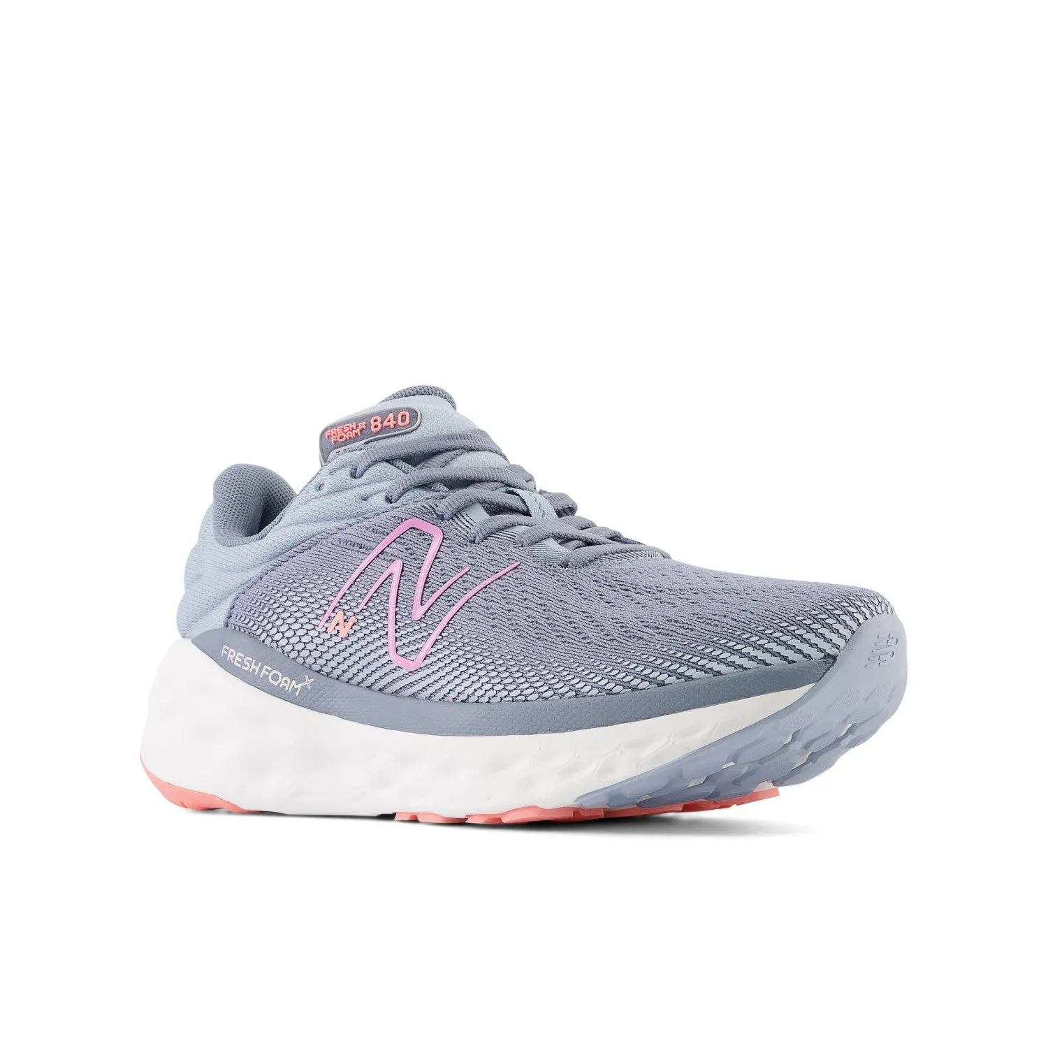 Women's New Balance Fresh Foam X 840v1 Color: Arctic Grey with Raspberry (REGULAR, WIDE & X-WIDE WIDTH)